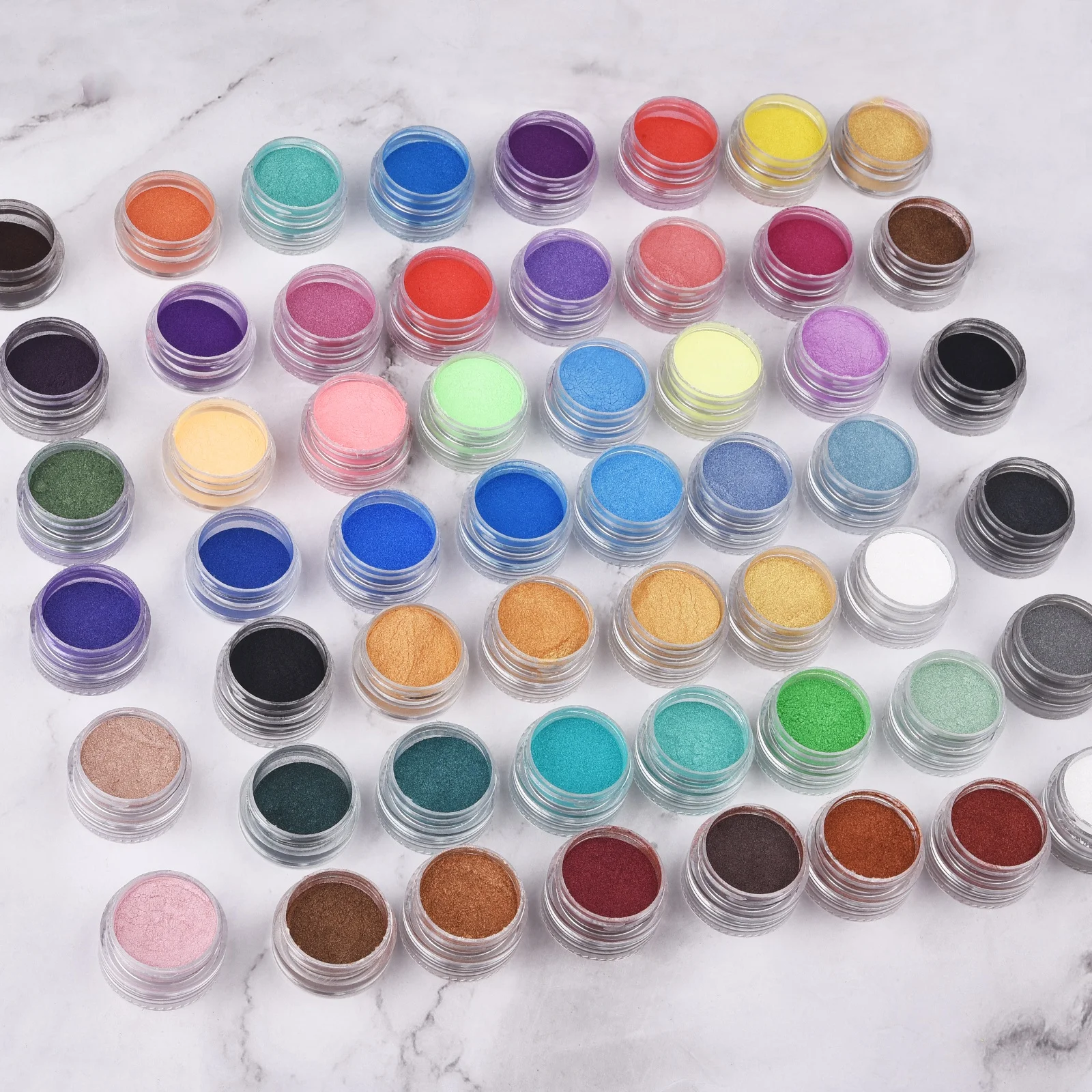 6 色/セット真珠光沢のある粉末樹脂顔料天然マイカミネラルパ - Resin Pigment Set のレビューと価格