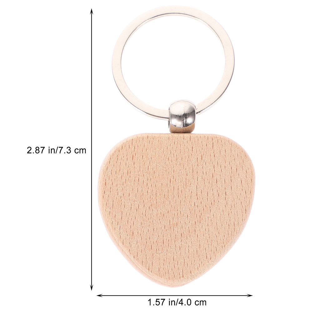 12個の木製キーホルダーブランク、滑らかで軽量、丈夫なDIY - Wood Ring Blank のレビューと価格