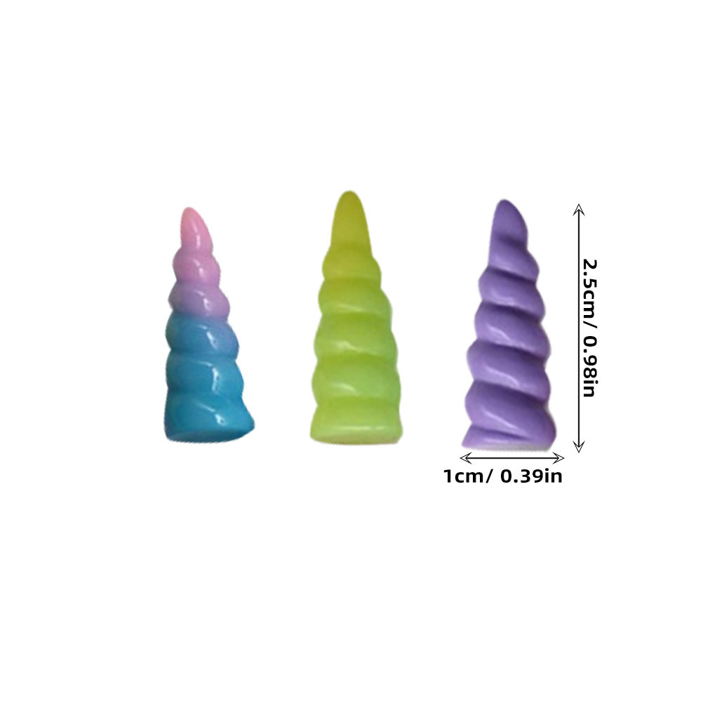 10個入りユニコーンホーン レジン製スパイラル型 丈夫なミニ - Resin Craft Supplies のレビューと価格